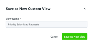 Save As New View button