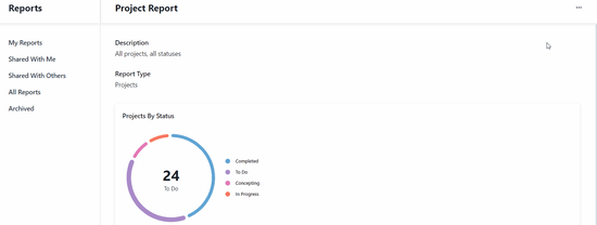 Leave report option