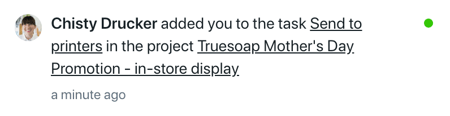 Notification example