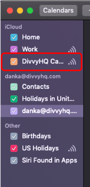 Hide or Remove Your DivvyHQ Calendar from iCal