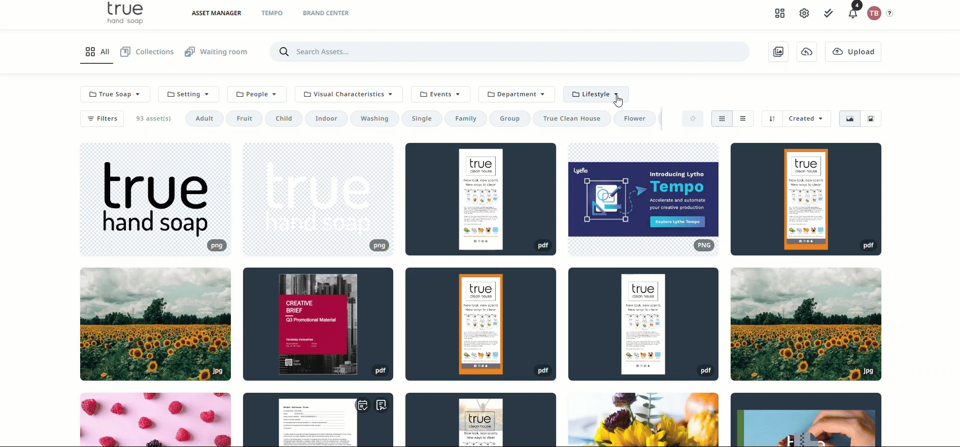 Using the tag menus