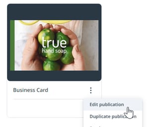 Edit Publication button