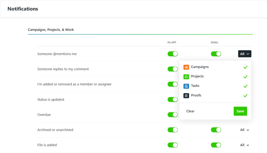 Notification Preferences
