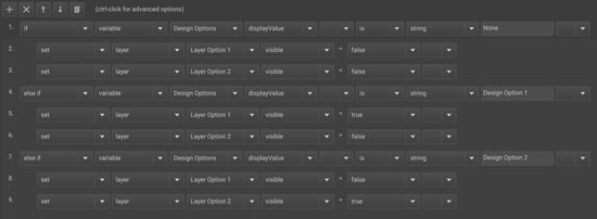 Action logic example