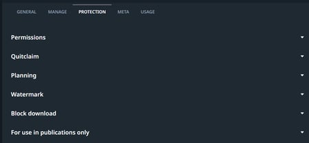 Protection tab