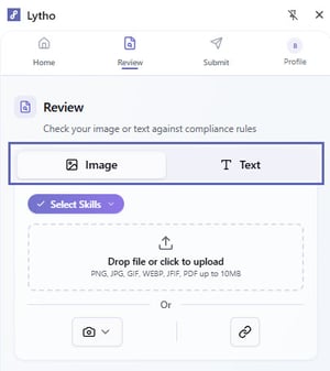 Review content options