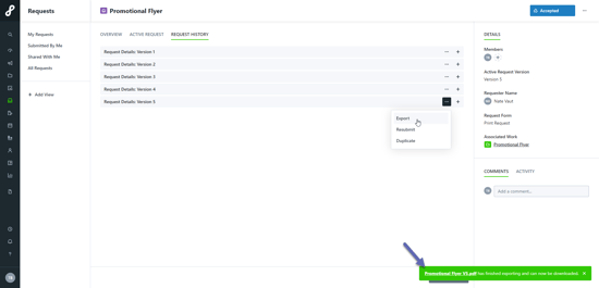 Export option