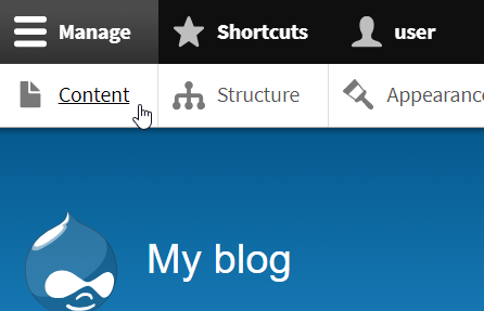 Content tab