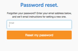 password reset - insert email