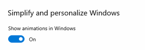 Show animations in window toggle
