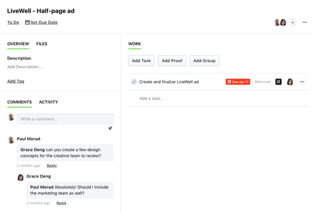 Overview tab