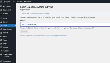 Login option