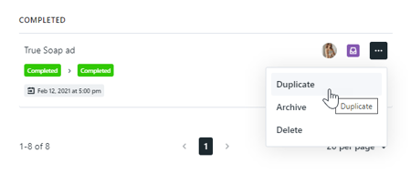 duplicate option