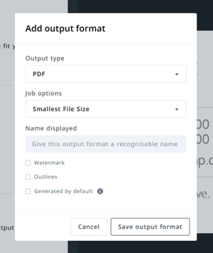 Save output