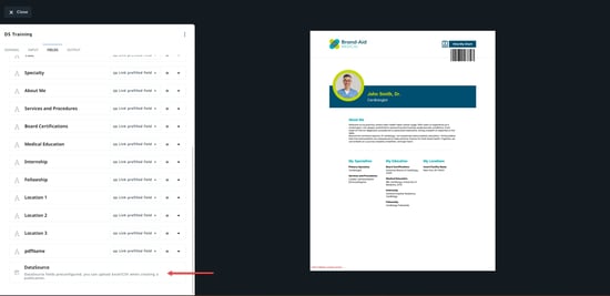 Configure Data Merge