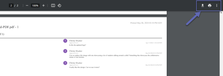 Additional PDF options