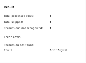import results