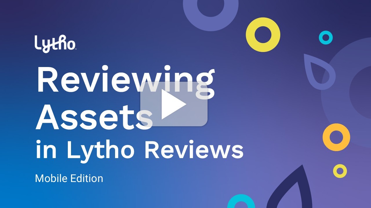 Title slide for Reviews mobile demo